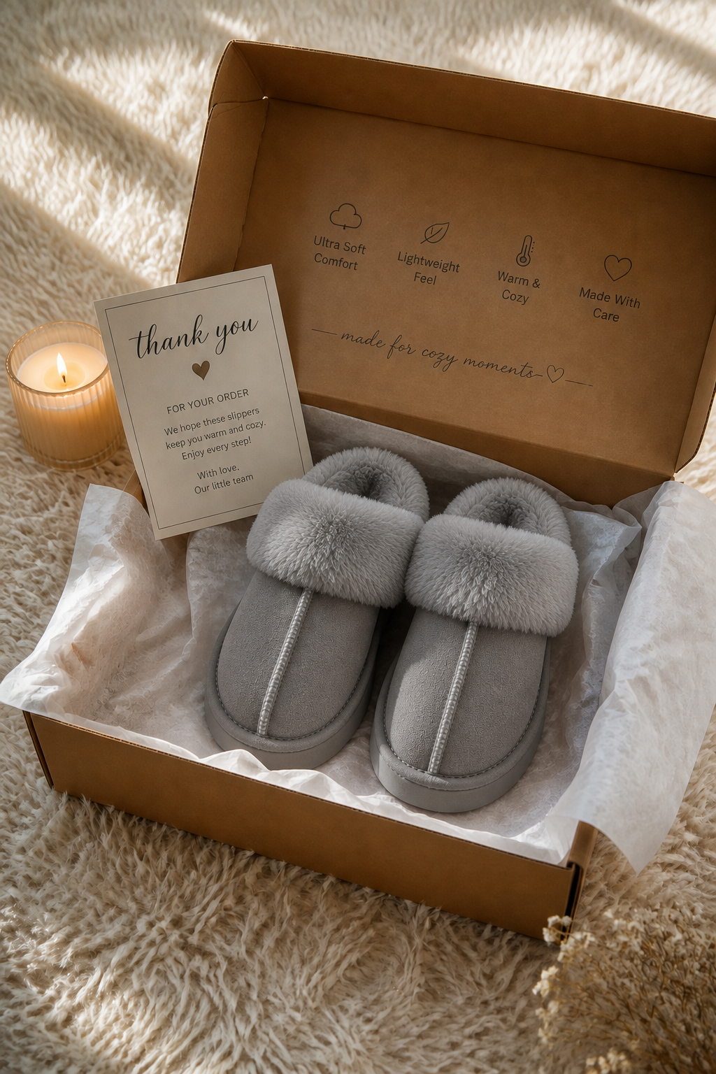 Nestday Cozy-Grey Slipper