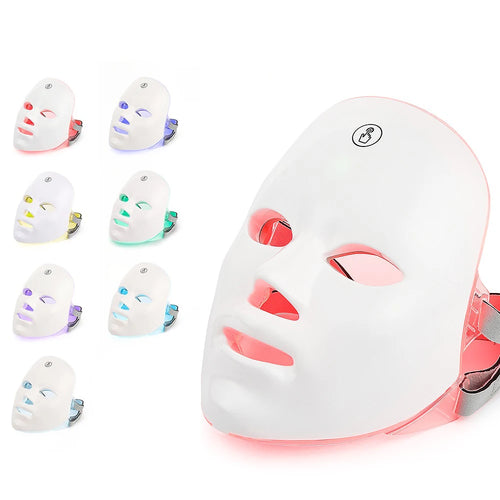 7 Colours LED Facial Mask - RED LIGHT THERAPY MASK