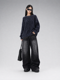Ash Wash Wide-Leg Jeans