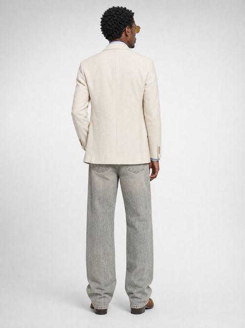 'Sand-dune' (Wash) Wide-Leg Jeans