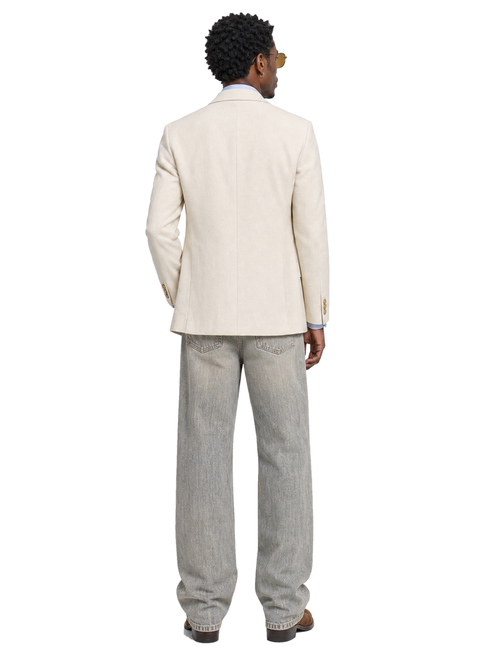 'Sand-dune' (Wash) Wide-Leg Jeans
