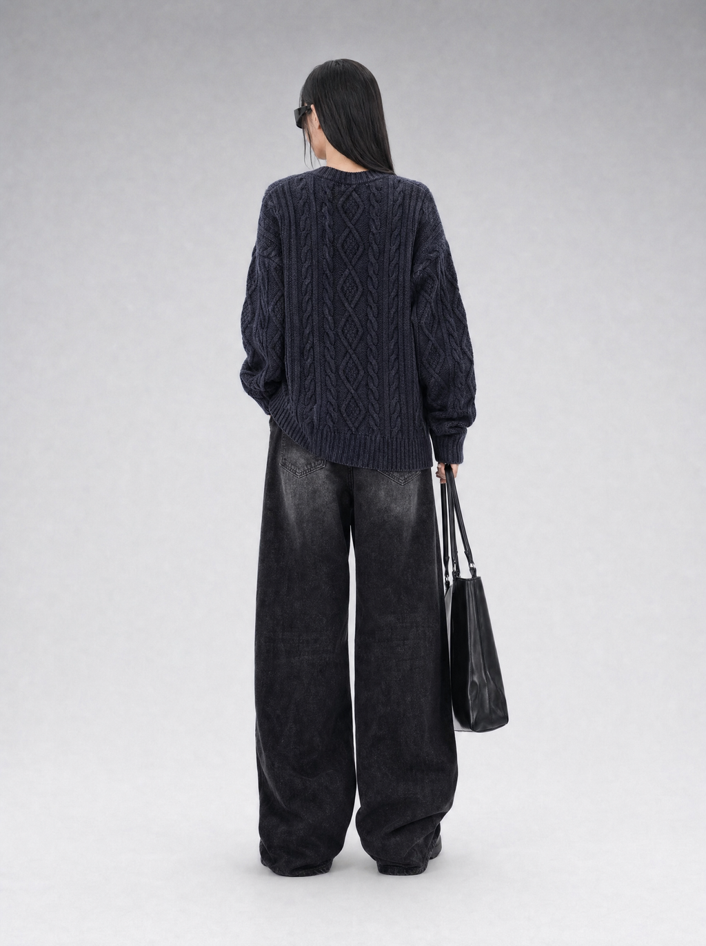 Ash Wash Wide-Leg Jeans